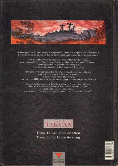 Verso de l'album Les Voyages de Takuan Tome 1 Les Fous de Dieu