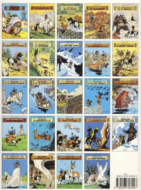 Verso de l'album Yakari Tome 2 Yakari et le bison blanc