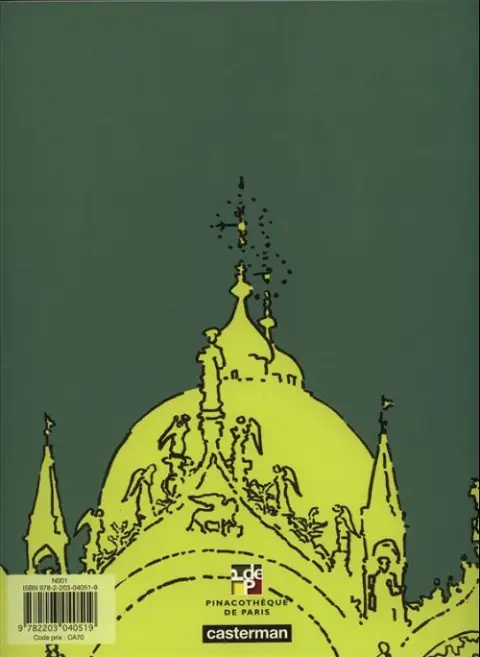 Verso de l'album Le voyage imaginaire d'Hugo Pratt