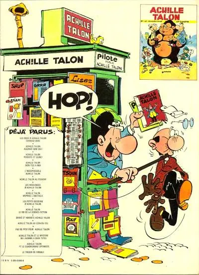 Verso de l'album Achille Talon Tome 16 Achille Talon et le trésor de Virgule