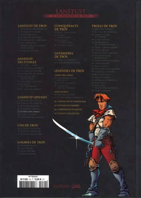 Verso de l'album Lanfeust et les mondes de Troy Tome 21 Lanfeust Odyssey - Le Piège des sables