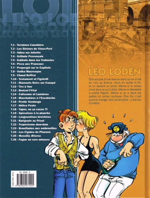 Verso de l'album Léo Loden Tome 26 Fugue en rave mineure