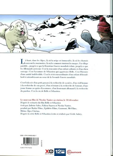 Verso de l'album Belle et Sébastien 1
