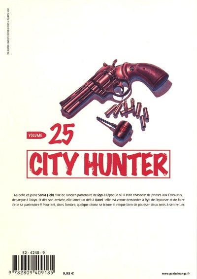 Verso de l'album City Hunter Volume 25