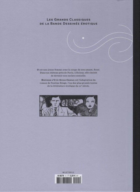 Verso de l'album Les Grands Classiques de la Bande Dessinée Érotique - La Collection Tome 11 Histoire d'O - tome 1