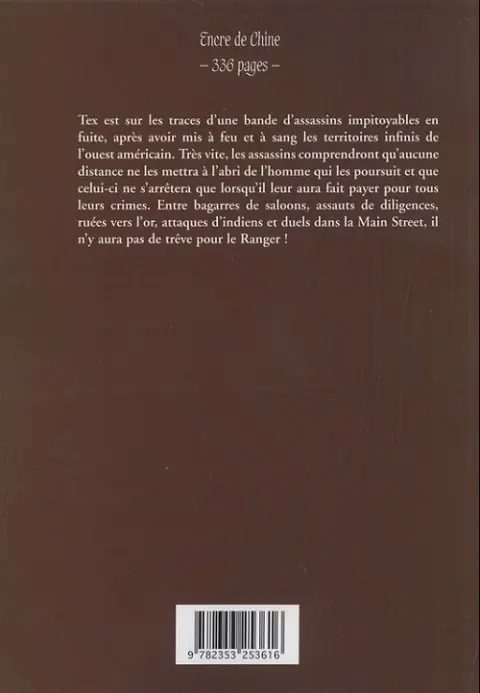 Verso de l'album Tex (Maxi) Tome 13 Le Long des sentiers de l'Ouest