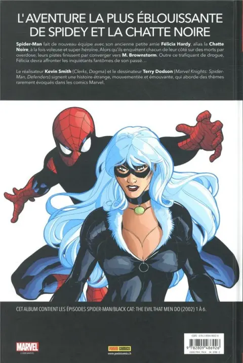 Verso de l'album Spider-Man/Black Cat L'enfer de la violence