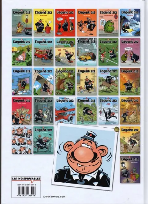 Verso de l'album L'Agent 212 Tome 24 Agent de poche