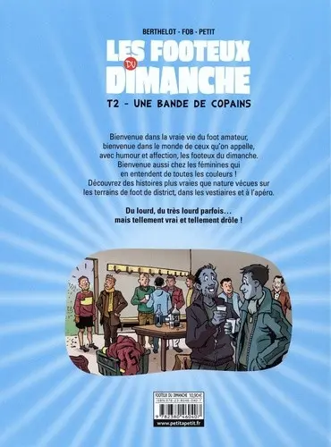 Verso de l'album Les Footeux du dimanche Tome 2 Une bande de copains