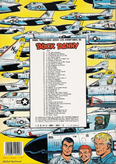 Verso de l'album Buck Danny Tome 24 Prototype FX-13