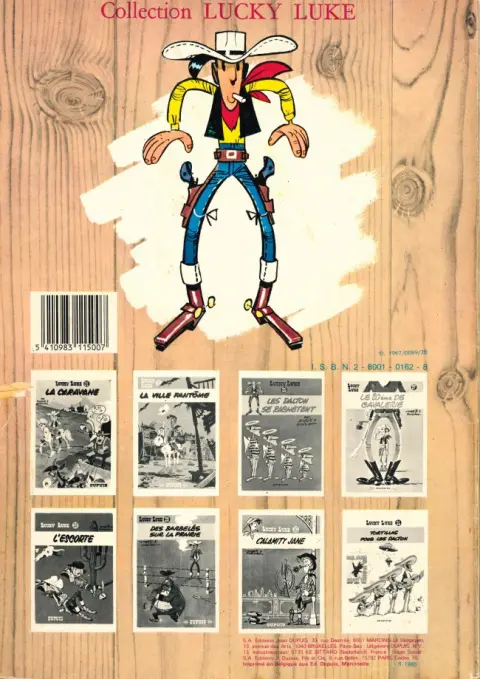 Verso de l'album Lucky Luke Tome 23 Les Dalton courent toujours