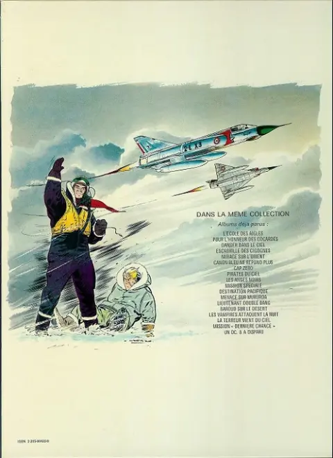 Verso de l'album Tanguy et Laverdure Tome 13 Lieutenant Double Bang