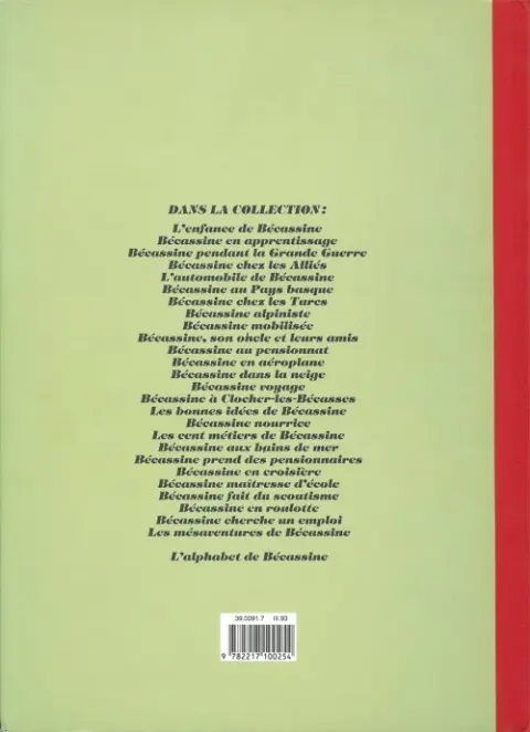 Verso de l'album Bécassine Tome 23 Bécassine cherche un emploi