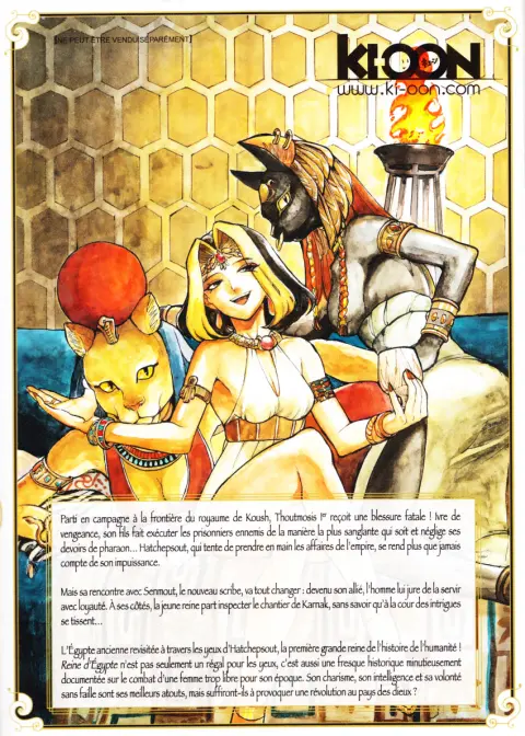 Verso de l'album Reine d'Égypte Tome 2