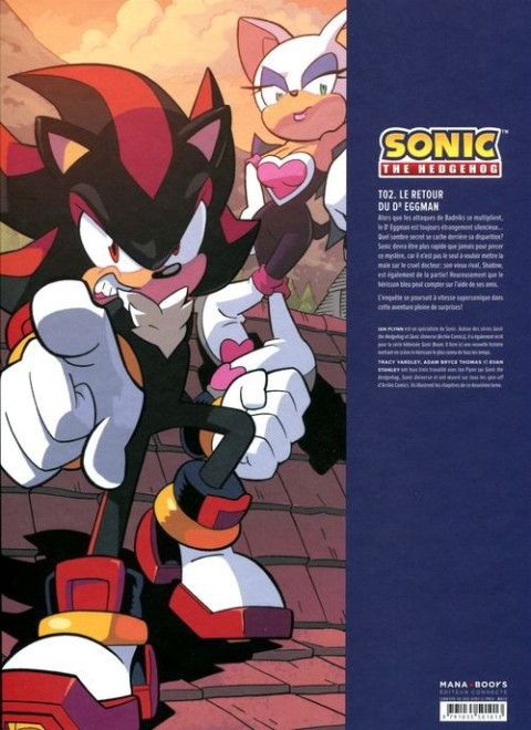 Verso de l'album Sonic The Hedgehog Tome 2 Le retour du Dr Eggman