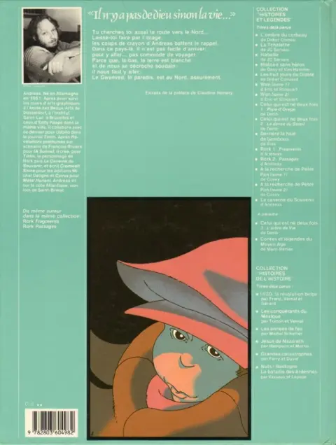 Verso de l'album La Caverne du souvenir