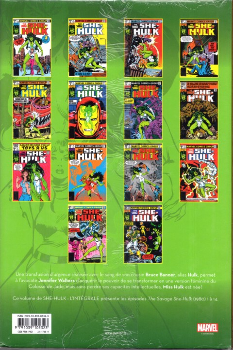 Verso de l'album She-hulk - L'Intégrale Tome 1 1980-1981