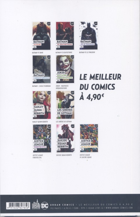 Verso de l'album Le meilleur de DC Comics Tome 5 Joker - Mauvaises fréquentations