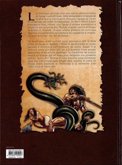 Verso de l'album Les Chroniques de Conan Tome 32 1991 (II)
