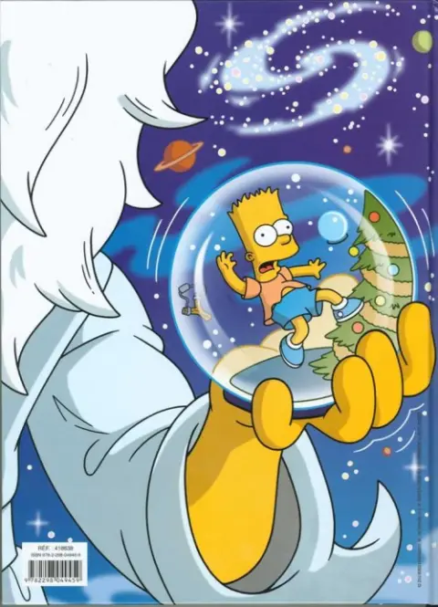 Verso de l'album Les Simpson Embûches de Noël