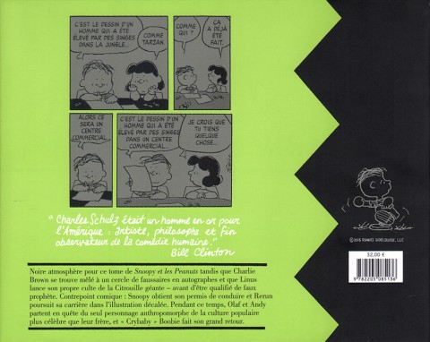 Verso de l'album Snoopy & Les Peanuts Tome 24 1997 - 1998
