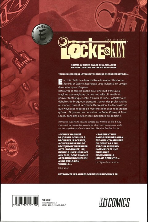 Verso de l'album Locke & Key Ciel et terre