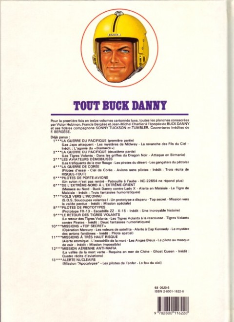 Verso de l'album Tout Buck Danny Tome 12 Mission aérienne anti-mafia