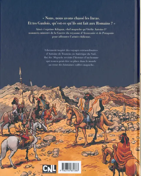 Verso de l'album Roi des Mapuche Tome 2 Au royaume de Wallmapu