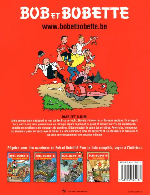 Verso de l'album Bob et Bobette Tome 195 Les joyeuses sorcières