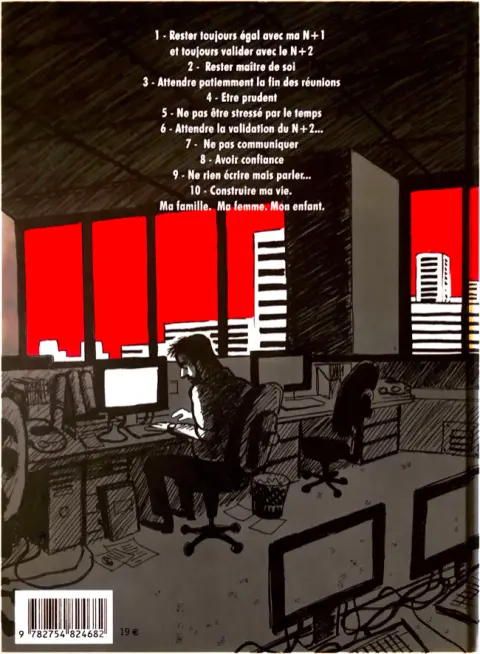 Verso de l'album Le travail m'a tué