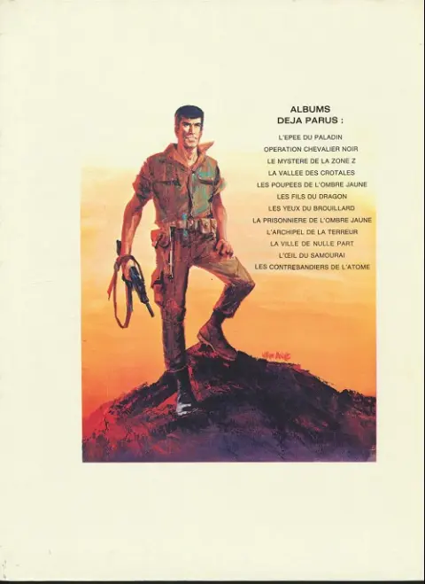 Verso de l'album Bob Morane Tome 16 La ville de nulle part