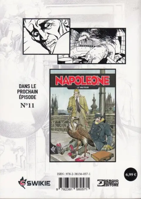Verso de l'album Napoleone N° 10 Petits Bandits