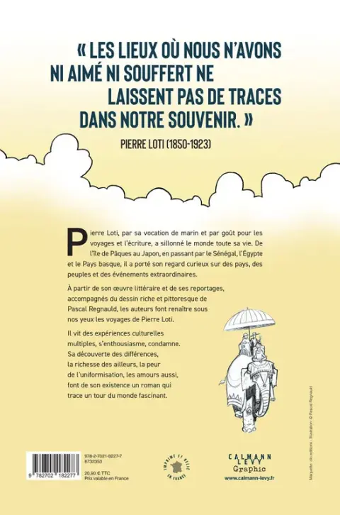 Verso de l'album Pierre Loti Une vie de voyageur