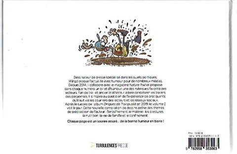 Verso de l'album Dingues de Trail ! 2