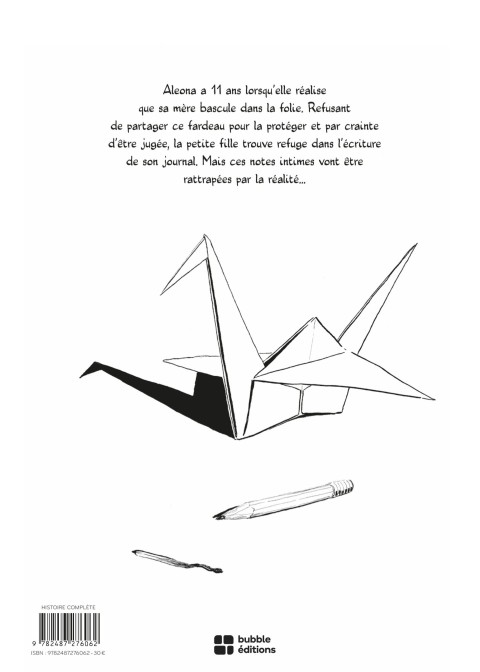 Verso de l'album La petite Fille oubliée