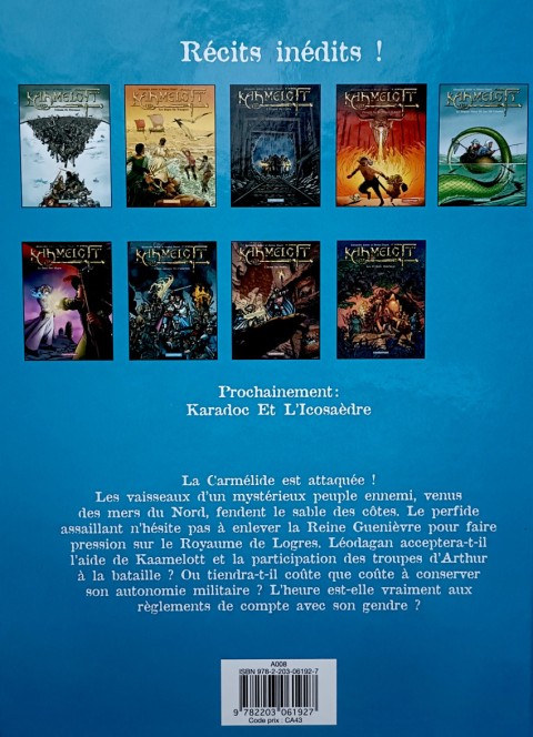 Verso de l'album Kaamelott Tome 7 Contre-attaque en Carmélide