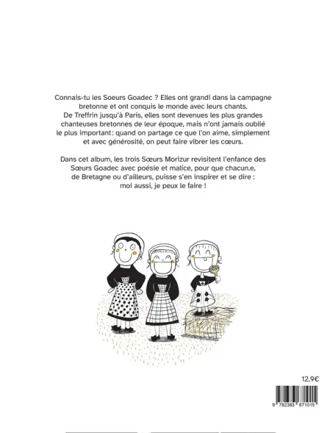 Verso de l'album Chante ! L'incroyable histoire des soeurs Goadec