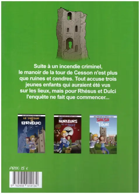 Verso de l'album Rhésus & Dulci 3 Salsa sous la tour