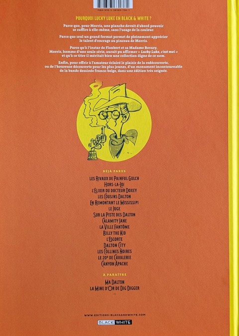 Verso de l'album Lucky Luke Tome 27 Le 20ème de cavalerie