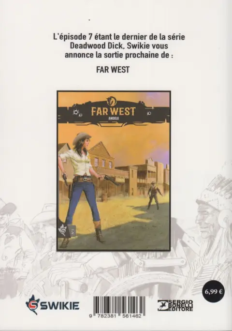 Verso de l'album Deadwood Dick N° 7 Le Vent de la mort