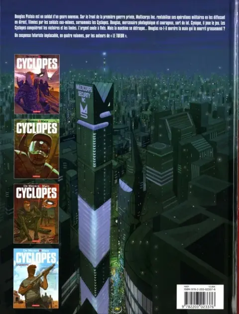 Verso de l'album Cyclopes Tome 4 Le guerrier