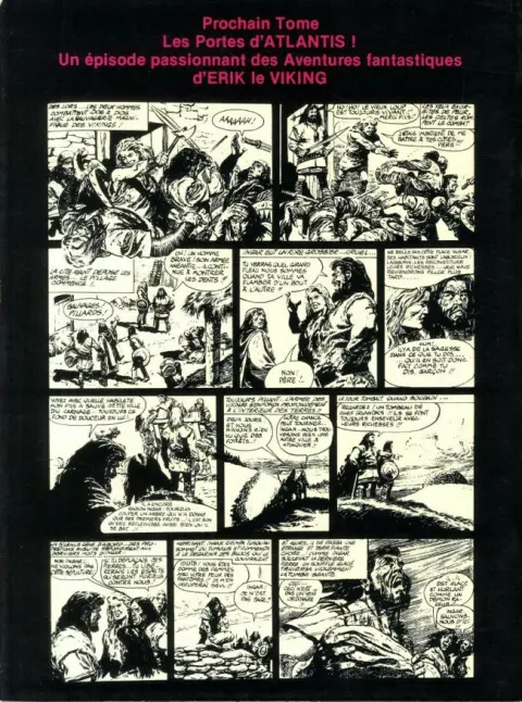 Verso de l'album Erik le viking Tome 1 L'épée d'Ingar le Cruel