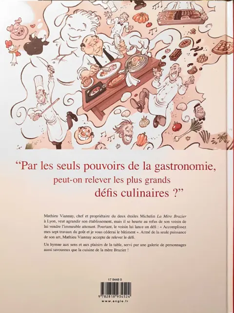 Verso de l'album 12 rue Royale ou Les sept défis gourmands