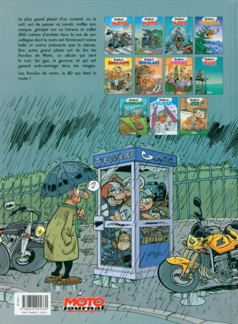 Verso de l'album Les fondus de moto Tome 3