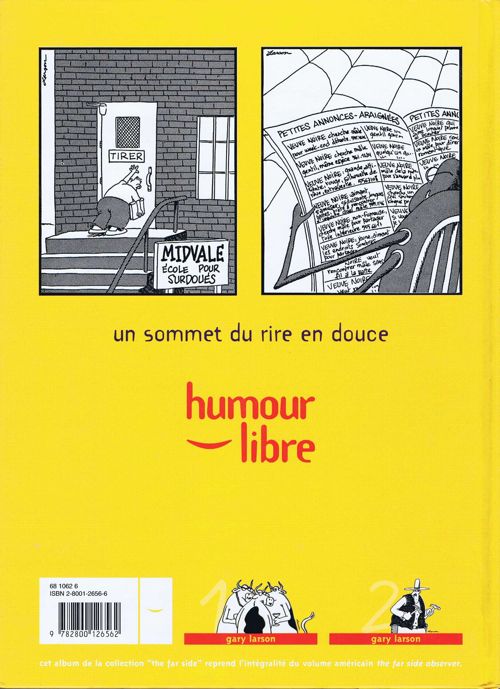 Verso de l'album Gary Larson Tome 2