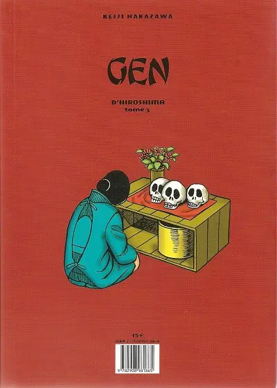 Verso de l'album Gen d'Hiroshima 03