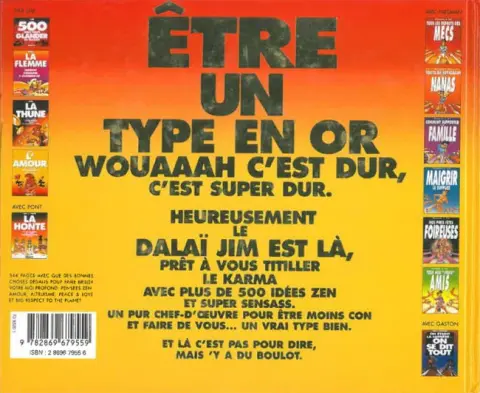 Verso de l'album 500 idées... Tome 2 500 idées pour être un type en or