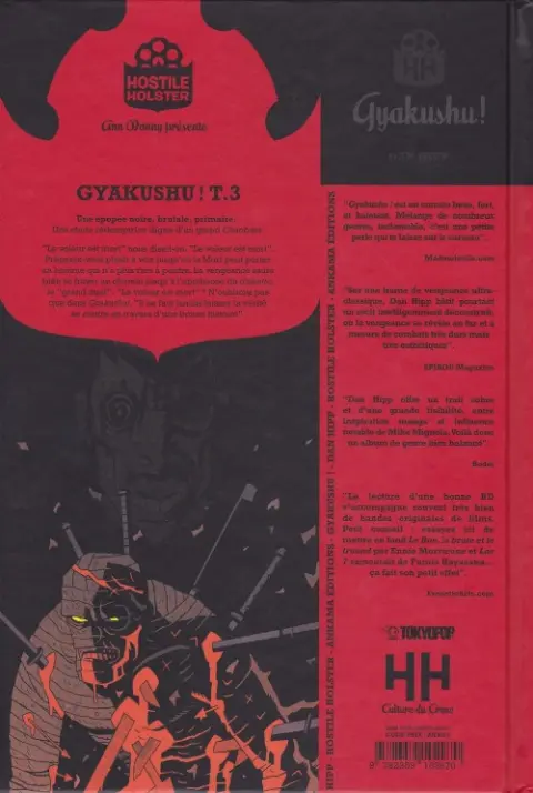 Verso de l'album Gyakushu ! Tome 3