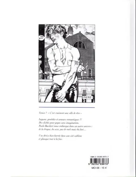 Verso de l'album Jours tranquilles à Venise