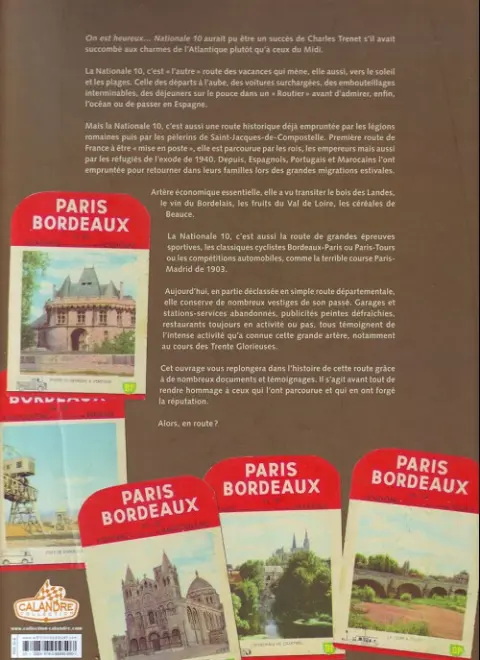 Verso de l'album On est heureux ... Nationale 10 La route Paris-Biarritz